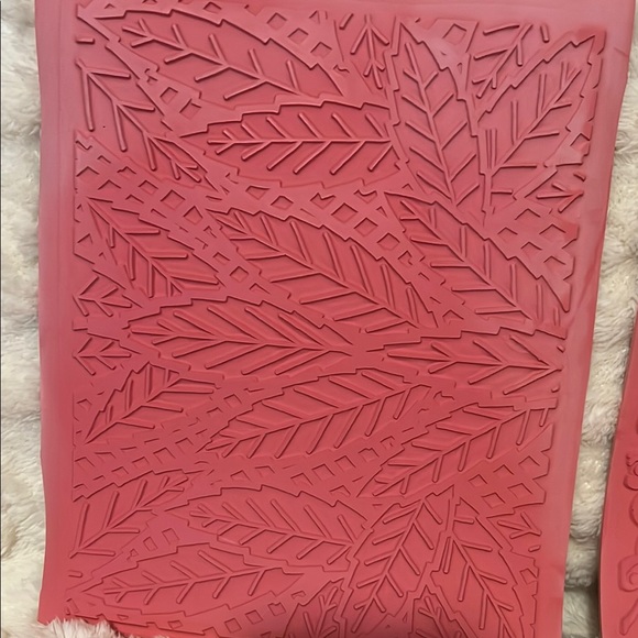 Lot of 9 Pottery Texture Mats Assorted Silicone Molds in Pink, Yellow, and Gray - Picture 3 of 10